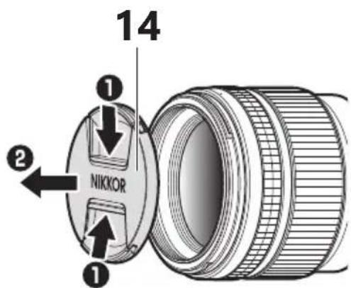 NIKON NIKKOR Z 85mm f1.2 S - Bouton de déverrouillage du parasoleil - 1