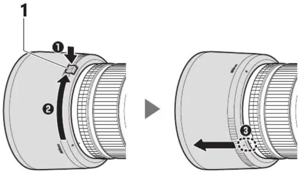 NIKON NIKKOR Z 85mm f1.2 S - Retrait du parasoleil - 1