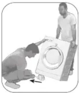 BEKO BAW 389 EU - Retrait des renforts de conditionnement - 1