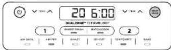 NINJA Foodi DZ201 - Starting both zones at the same time, but ending at different times: - 4