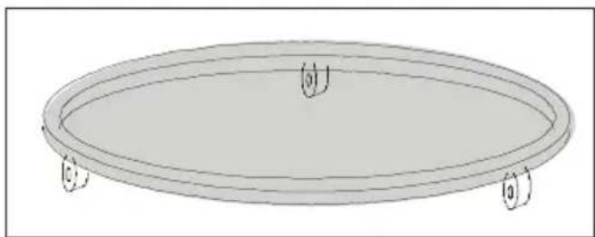 BEKO MGC20100B - Support du plateau tournant - 1
