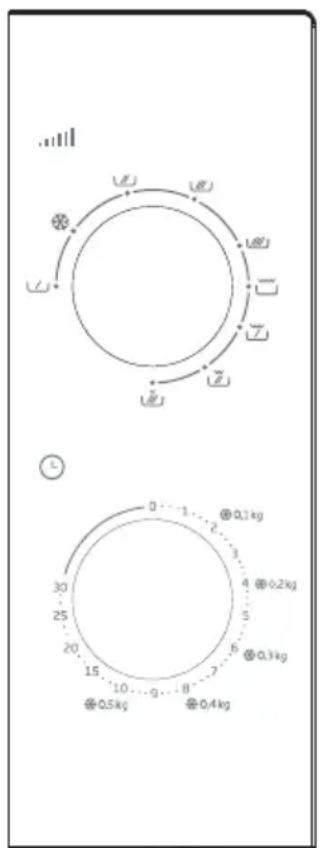 BEKO MGC20100B - Panel sterowania Ustawianie mocy - 1