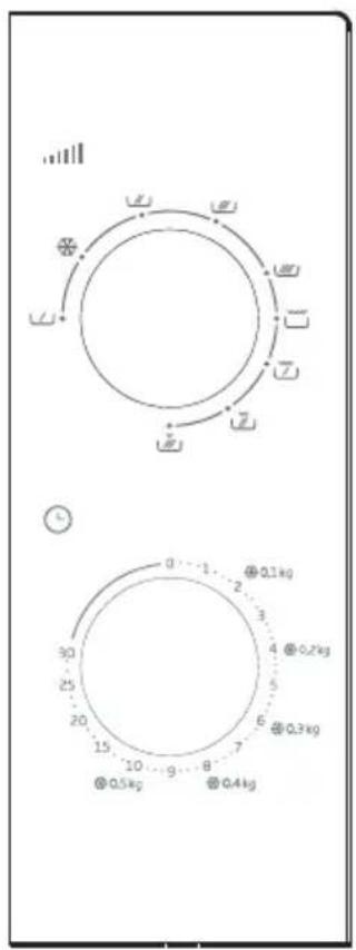 BEKO MGC20100B - Panou de control Setarea puterii - 1