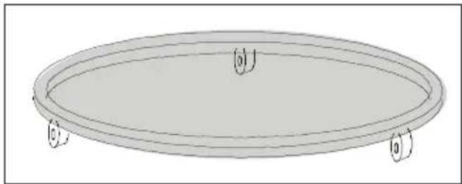 BEKO MGC20100B - Supporto rullo - 1