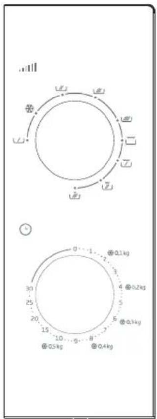 BEKO MGC20100B - Valdymo skydelis Galios nustatymas - 1
