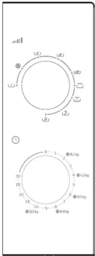 BEKO MGC20100B - Painel de controlo Definições de potência - 1