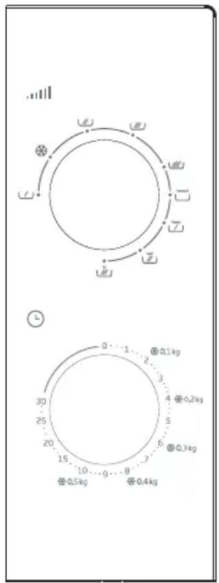 BEKO MGC20100B - Panel de control Ajuste de la potencia - 1
