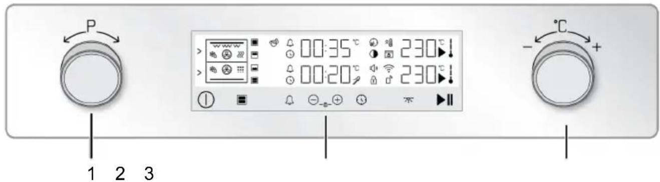 P 00:35 °C 230 00:20 °C 230 1 2 3 - °C +