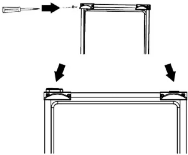 BEKO B3RCNE404HXB - Attaching the Plastic Wedges - 1