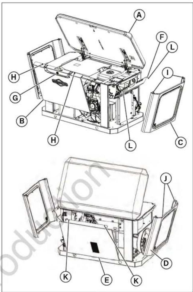 BRIGGS & STRATTON Power Protect 20kW - Panneaux d'accès - 1