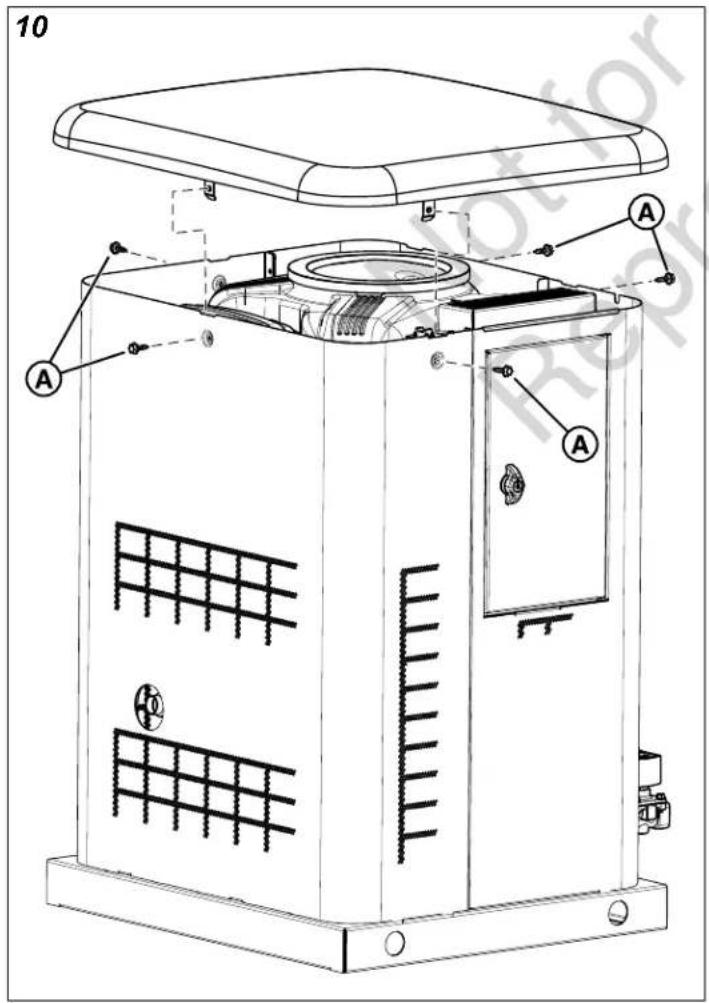 BRIGGS & STRATTON Power Protect 12kW - Emplacements de l'admission du carburant et de l'entrée électrique - 3