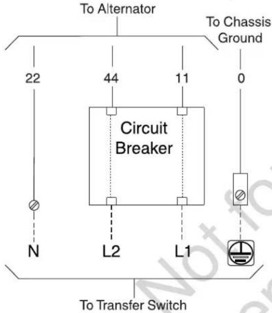 BRIGGS & STRATTON Power Protect 12kW - Conexiones del sistema de AC - 2