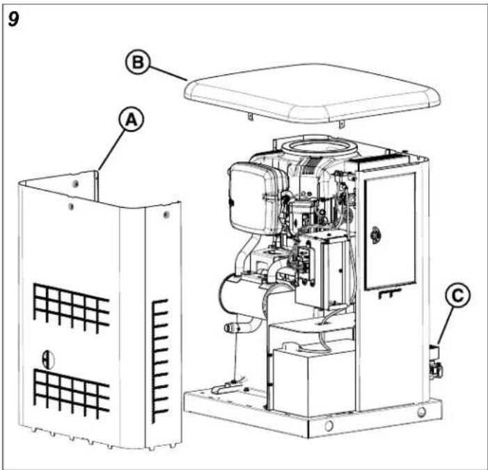 BRIGGS & STRATTON Power Protect 12kW - Access Panels - Installation and Removal - 1
