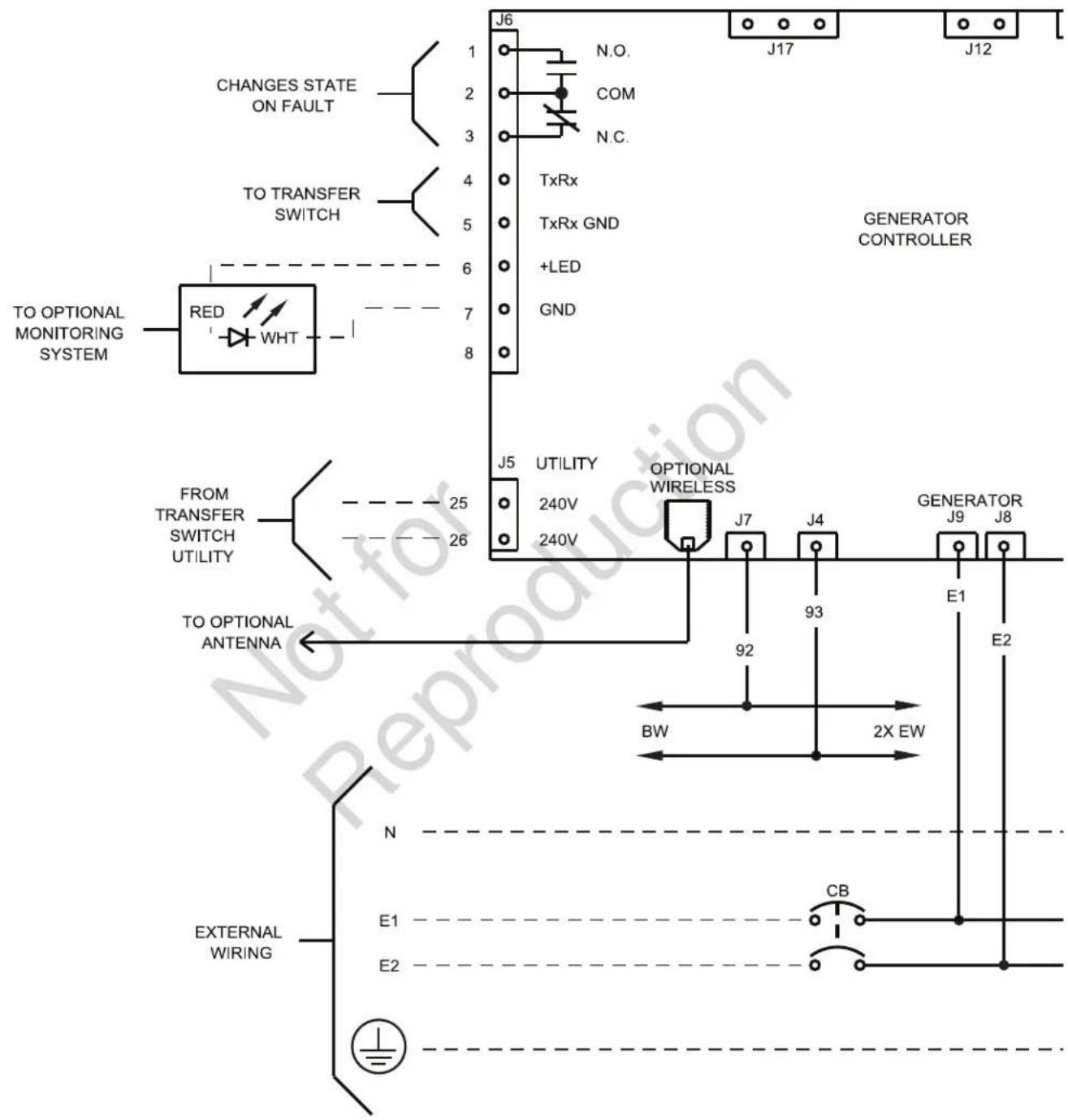 BRIGGS & STRATTON Power Protect 10kW - Diagramas esquemático/de cableado - 1