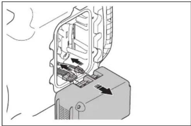 HUSQVARNA Automower 430X NERA - Pour retirer la batterie - 4
