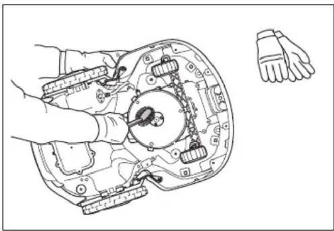 HUSQVARNA Automower 450X NERA - Pour nettoyer la carrosserie, le châssis et le disque de coupe - 4