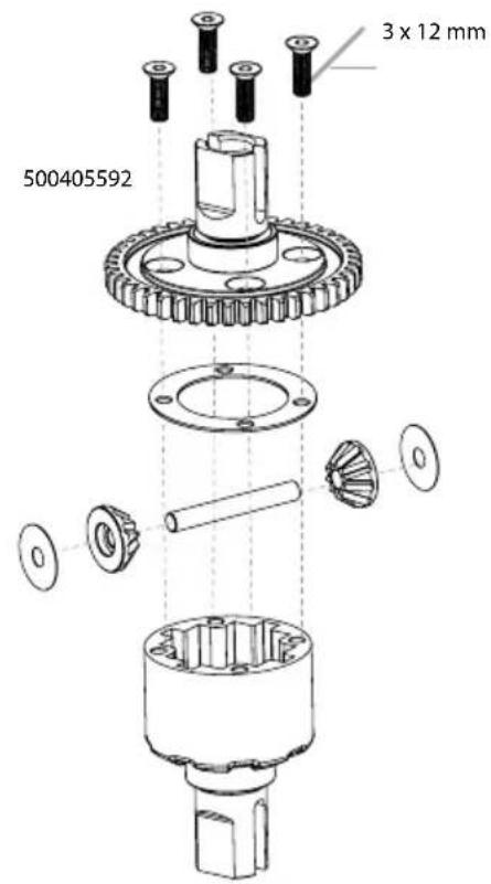 Carson Virus 4.1 4S Brushless - MITTELDIFFERENZIAL · CENTER DIFFERENTIAL - 3