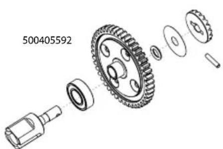 Carson Virus 4.1 4S Brushless - MITTELDIFFERENZIAL · CENTER DIFFERENTIAL - 2