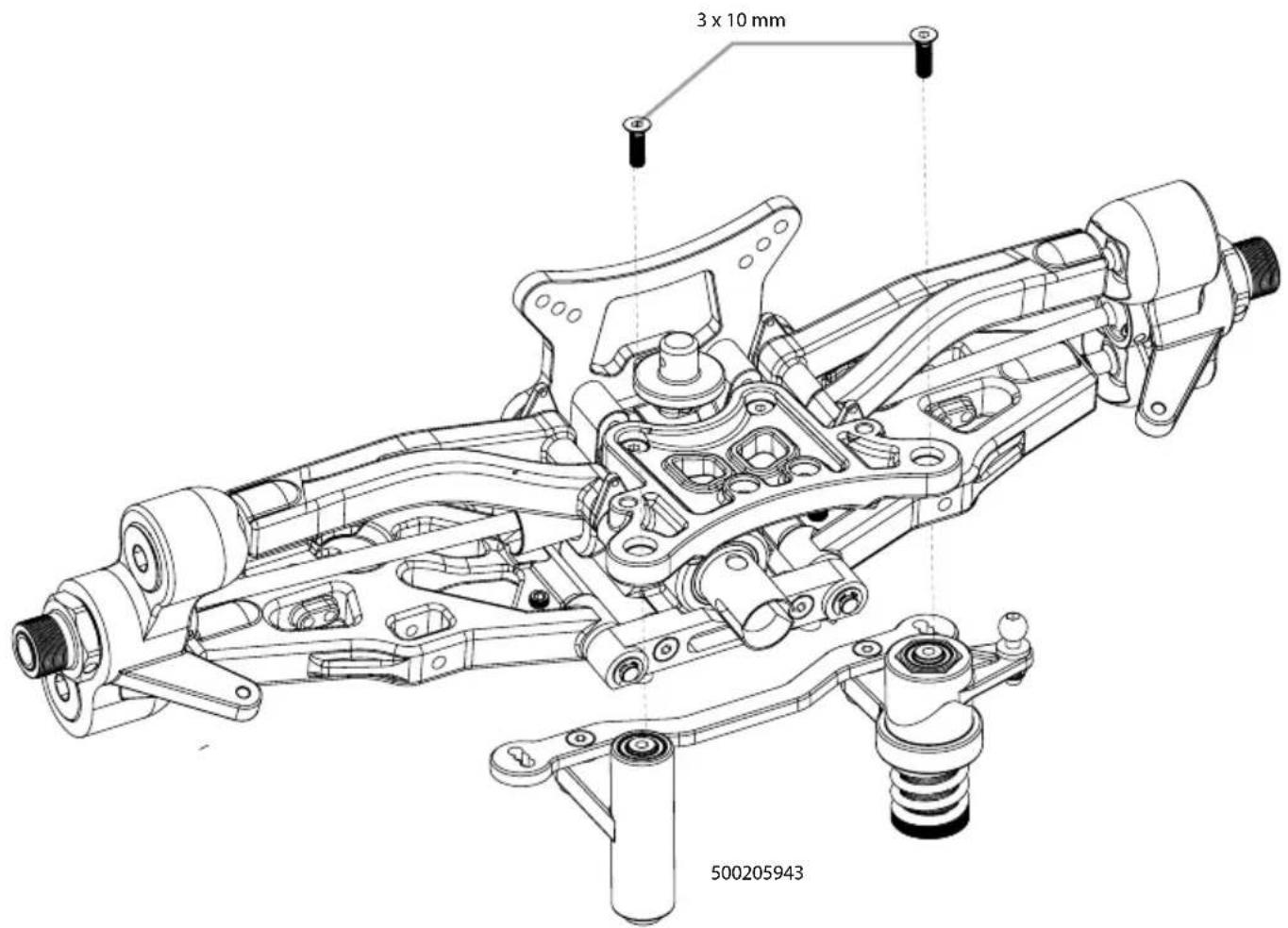 Carson Virus 4.1 4S Brushless - MONTAGE LENKUNG · ASSEMBLING STEERING - 2