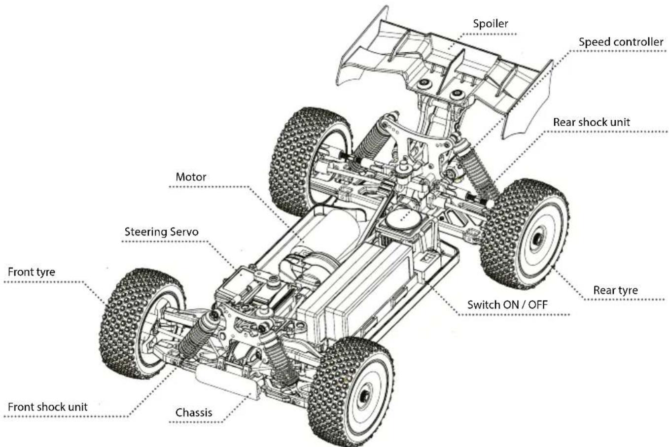 Carson Virus 4.1 4S Brushless - CHASSIS - 1
