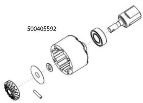 Carson Virus 4.1 4S Brushless - MITTELDIFFERENZIAL · CENTER DIFFERENTIAL - 1