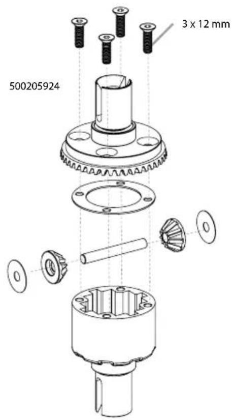 Carson Virus 4.1 4S Brushless - DIFFERENZIAL VORNE / HINTEN · DIFFERENTIAL FRONT / REAR - 3