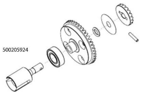 Carson Virus 4.1 4S Brushless - DIFFERENZIAL VORNE / HINTEN · DIFFERENTIAL FRONT / REAR - 2