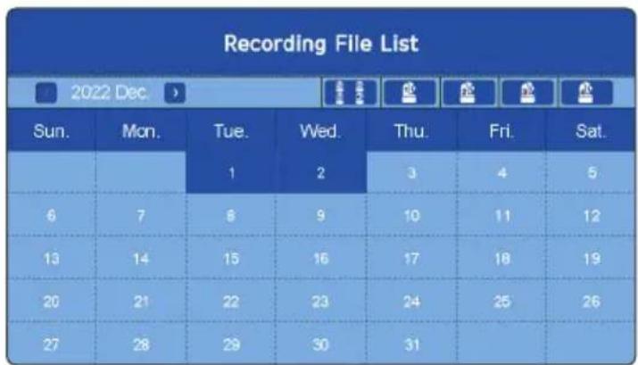 Luvion Prestige Touch 3 - LIST DES FICHIERS ENREGISTRES > RECORDING FILE LIST - 3