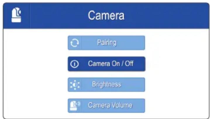 Luvion Prestige Touch 3 - MENU >CAMERA > PAIRING - 3