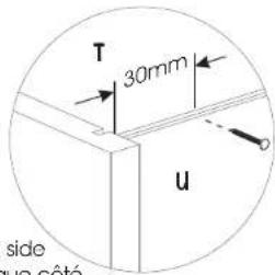 T 30mm u side ue côté