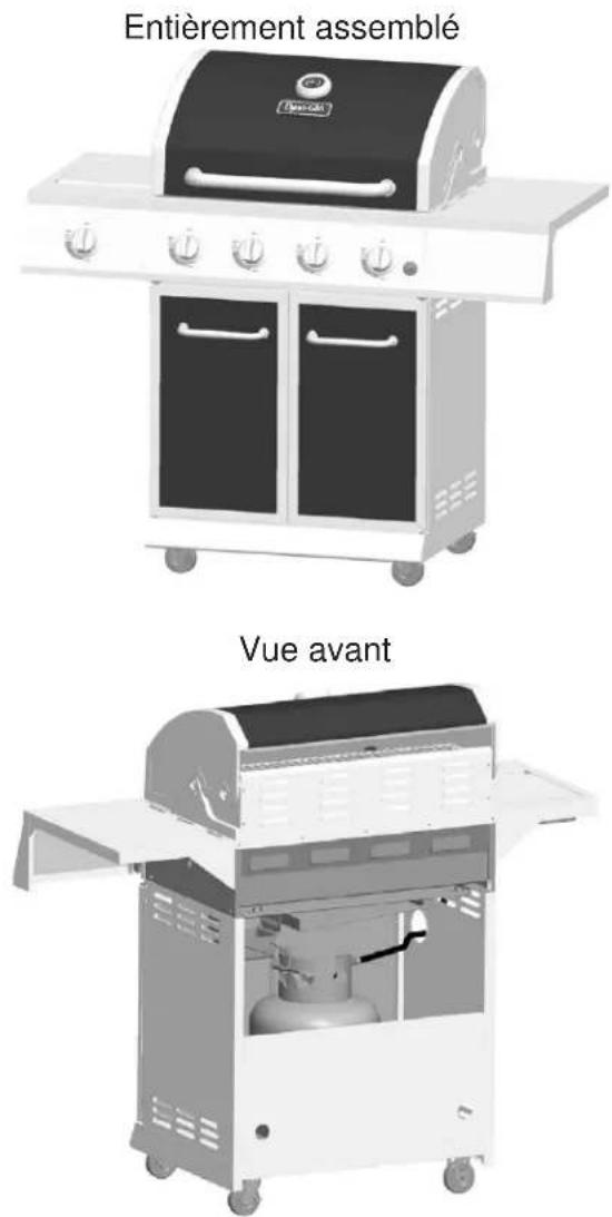 Entièrement assemblé Vue avant