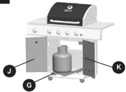 Dyna-Glo DGE486BSPD - Quincaillerie utilisée - 13