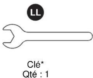 LL Clé* Qté : 1