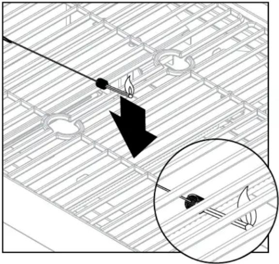 Dyna-Glo DGJ810CSBD - Lighting the Gas Grill with a Match - 1