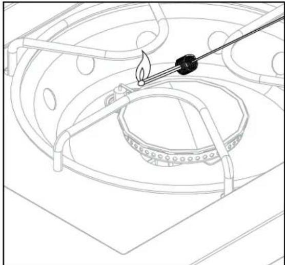 Dyna-Glo DGJ810CSBD - Utilisation du crochet pour grille de cuisson - 1