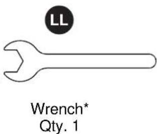 LL Wrench* Qty. 1