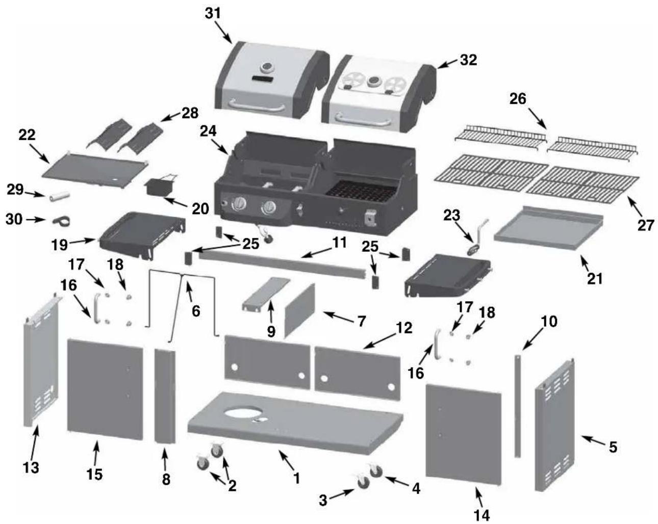 Dyna-Glo DGP730SNBD - PACKAGE CONTENTS - 1