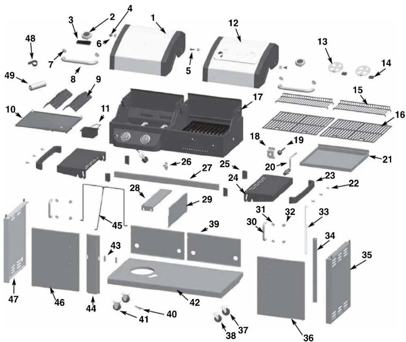 Dyna-Glo DGP730SNBD - REPLACEMENT PARTS - 1