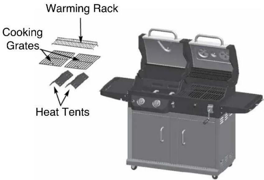 Dyna-Glo DGP730SNBD - Removing the Gas Burner Assembly - 1