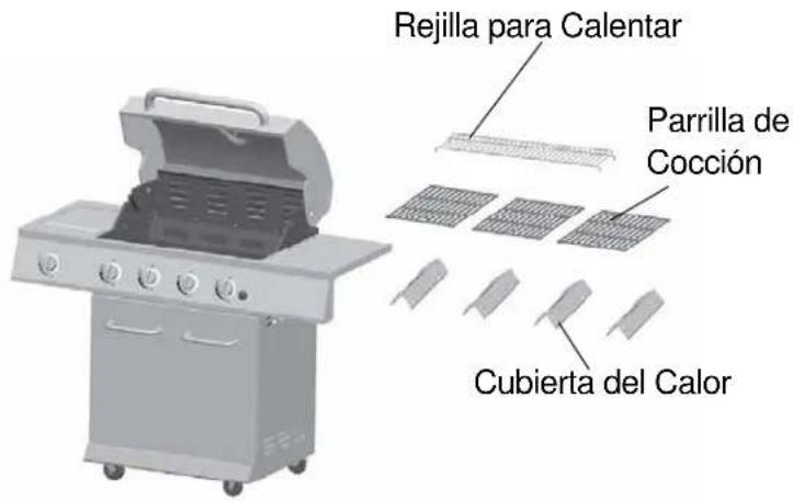 Rejilla para Calentar Parrilla de Cocción Cubierta del Calor