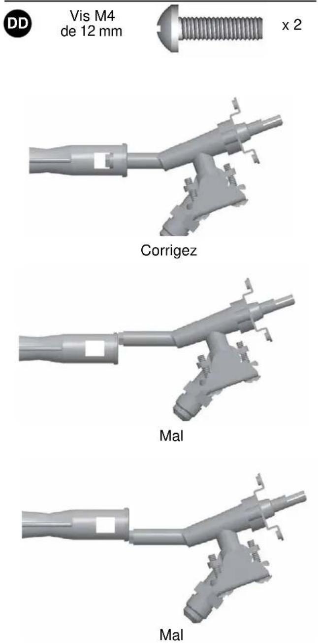 DD Vis M4 de 12 mm x 2 Corriguez Mal Mal
