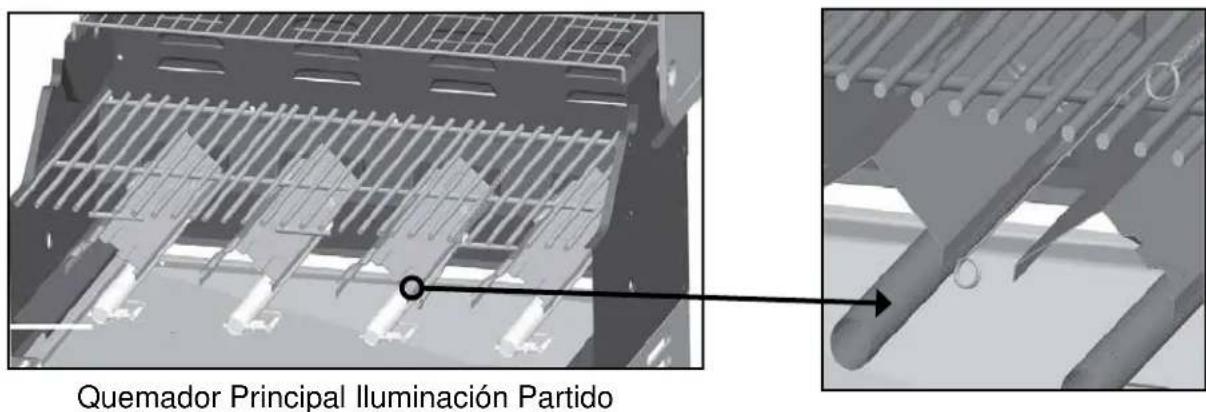 Quemador Principal Iluminación Partido