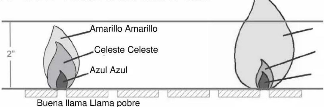 Amarillo Amarillo Celeste Celeste Azul Azul Buena llama Llama pobre
