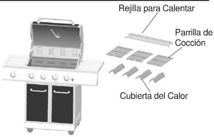 Rejilla para Calentar Parrilla de Cocción Cubierta del Calor
