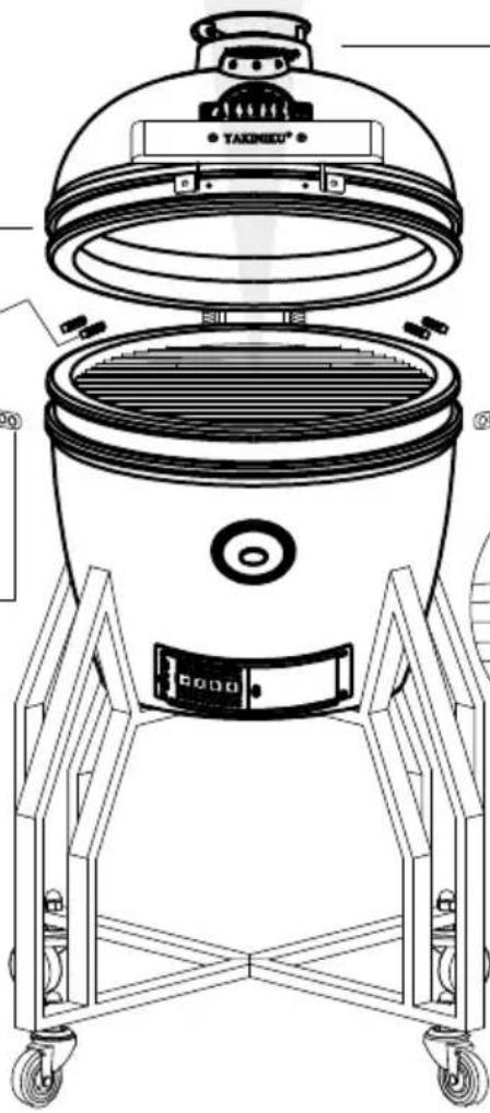 yakiniku Kamado - MONTAJE XXLARGE, XLARGE, LARGE Y MEDIUM KAMADO - 5