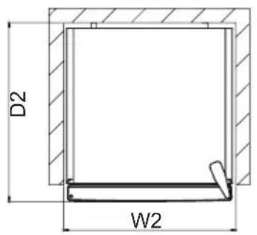 AEG RCB732E7MB - Wymiary - 2