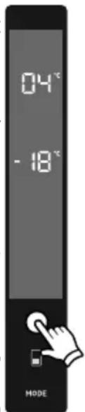 AEG RCB732E7MB - Paramètres de Température du Réfrigérateur - 1