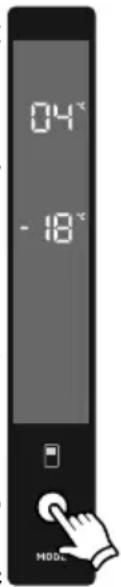 AEG RCB732E7MB - Paramètres de Température du Congélateur - 1