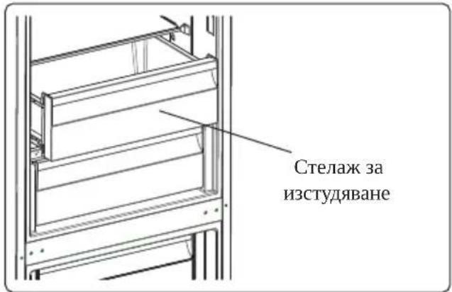 AEG RCB732E7MB - Изваждане на стелажа на отделението за изстудяване: - 1