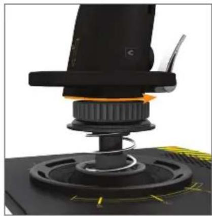 SAITEK Pro Flight X55 Rhino H.O.T.A.S. - Cómo cambiar o retirar un muelle - 1